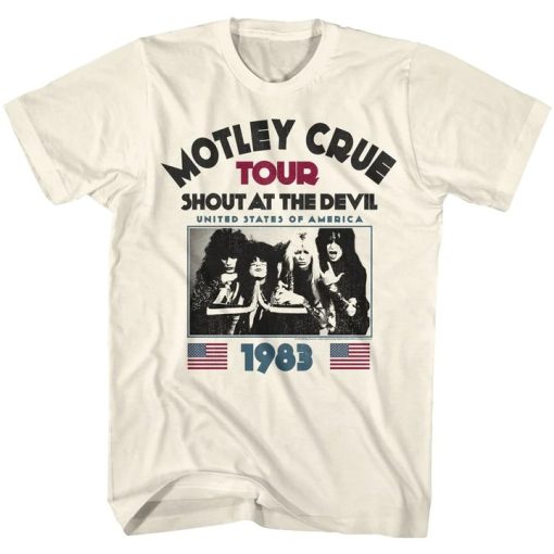 Motley Crue Shout At THe Devil Tour USA 1983 T-Shirt