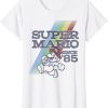Super Mario Retro Rainbow Graphic T-Shirt