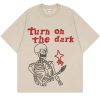 Turn On The Dark Halloween Skeleton T-Shirt