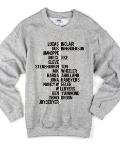 Stranger Things Cast Names Crewneck Sweatshirt